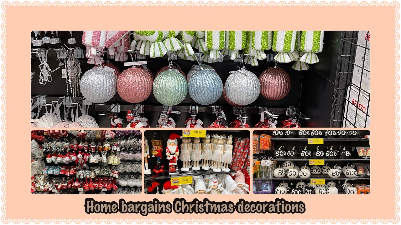 home bargains christmas decorations indoor Christmas decorations **** Home Bargains Haul ***** DIY Christmas