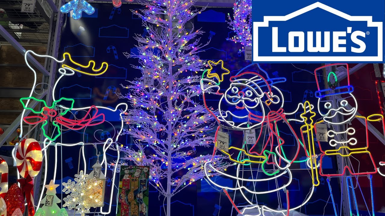 christmas yard decor 2024 LOWE'S CHRISTMAS DECORATIONS 2024 YouTube