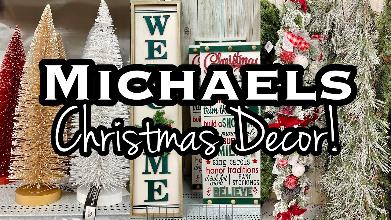 michaels indoor christmas decorations MICHAELS CHRISTMAS DECOR 2021 • SHOP WITH ME YouTube