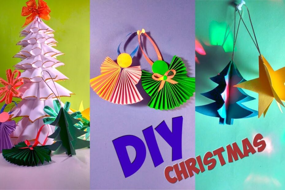 christmas decoration ideas made out of paper DIY Christmas Decorations Ideas From Paper! Simple Tutorial YouTube