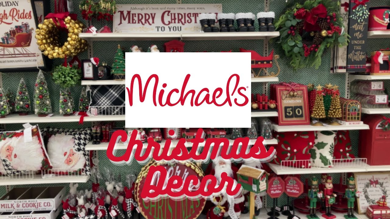 michaels christmas decor 2024 MICHAELS CHRISTMAS DECOR 2022 SHOP WITH ME YouTube