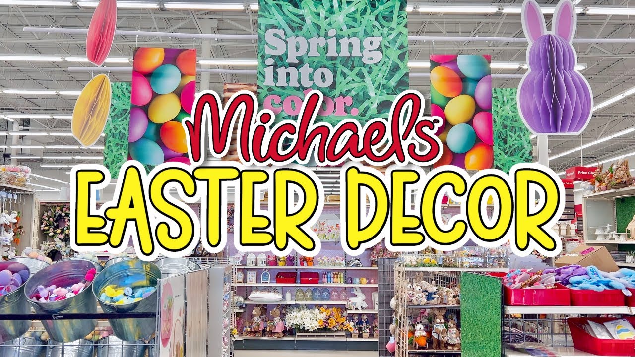 michaels christmas decor 2024 MICHAELS EASTER DECOR 2024 Shop With Me New Spring Home Decor YouTube