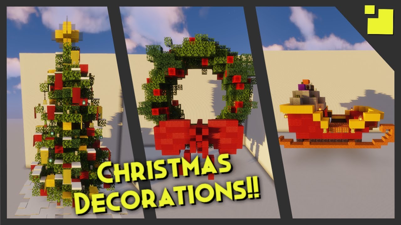 christmas decoration ideas minecraft 5 Christmas Decoration Ideas for Minecraft (1.16.4 2020) YouTube