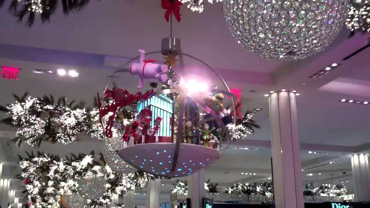 macy's indoor christmas decorations Macy's NYC Christmas Decorations Inside YouTube