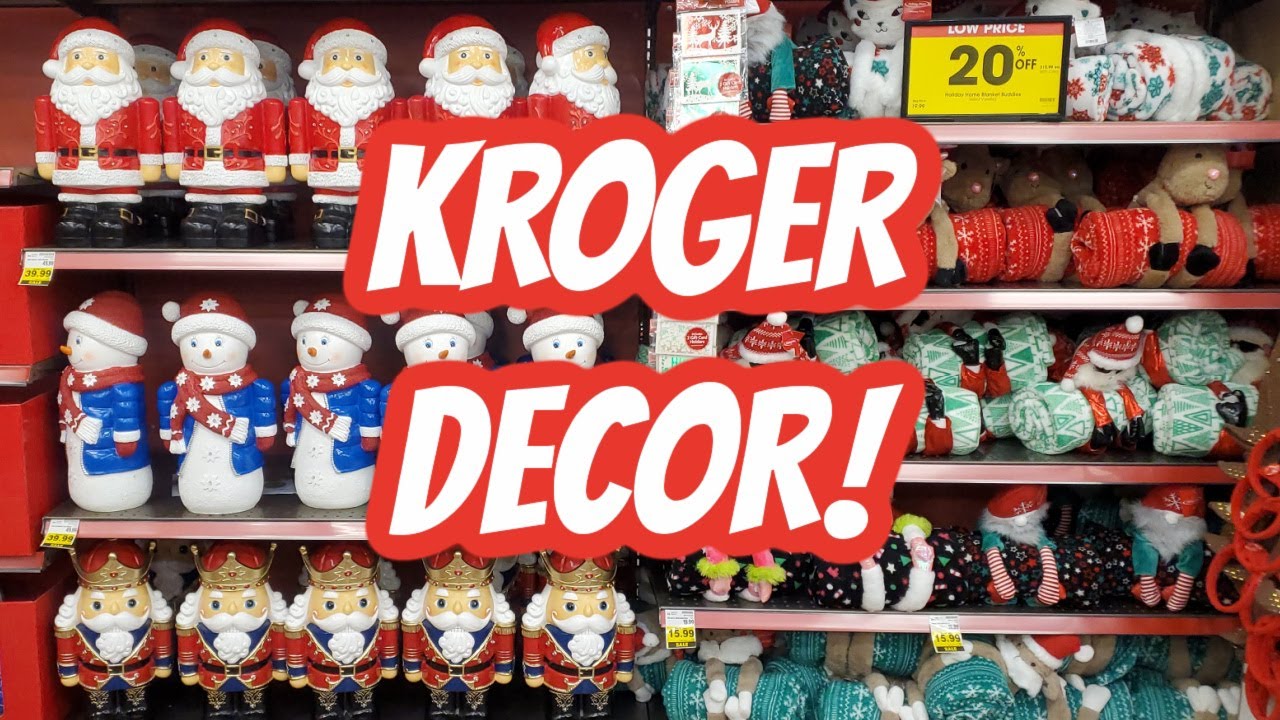 kroger outdoor christmas decorations KROGER CHRISTMAS DECOR 2021 SHOP WITH ME YouTube