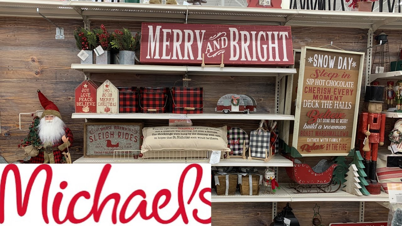 christmas decor at michaels MICHAELS CHRISTMAS DECOR!!! 60 OFF SHOP WITH ME! HOLIDAY EDITION