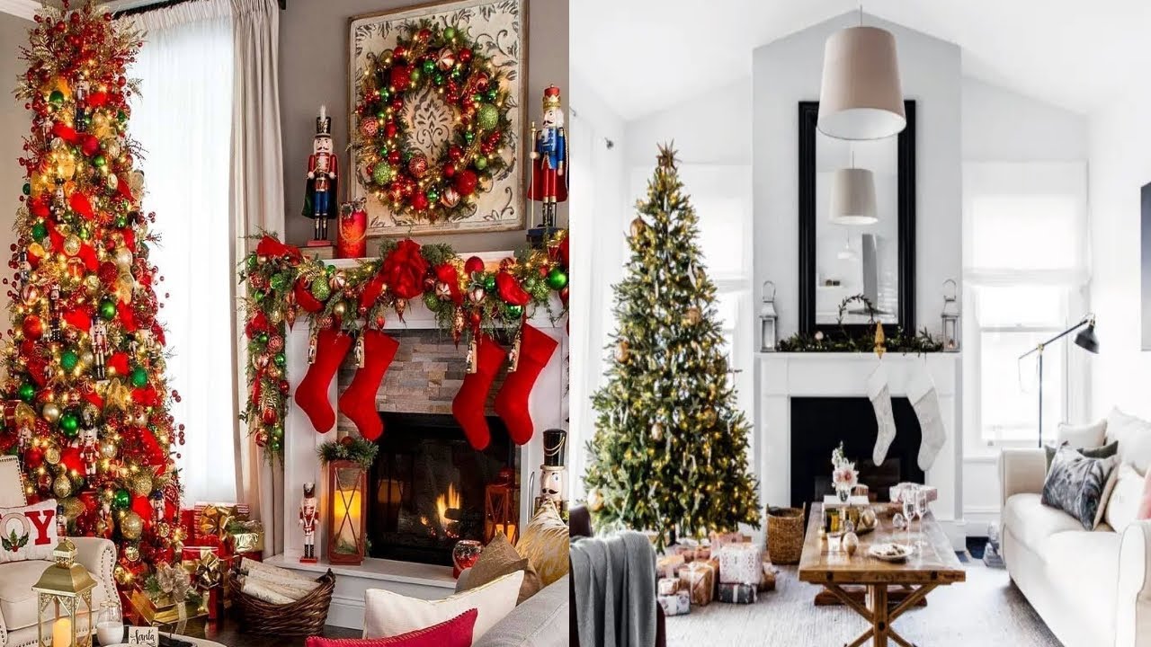 christmas decor 2024 living room 🎄100 CHRISTMAS LIVING ROOM DECORATION IDEAS 2024 CHRISTMAS INTERIOR