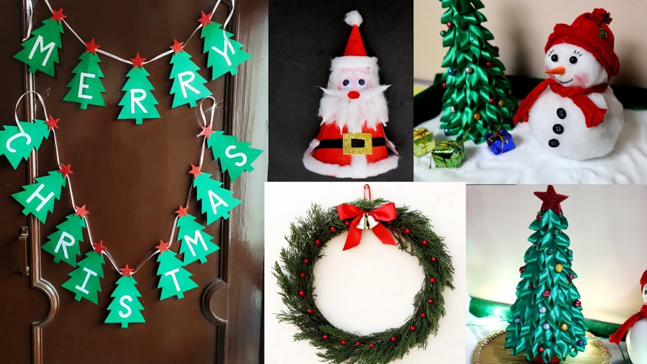 christmas decoration ideas simple 5 Easy Christmas Home Decoration Ideas/Christmas Crafts /Christmas