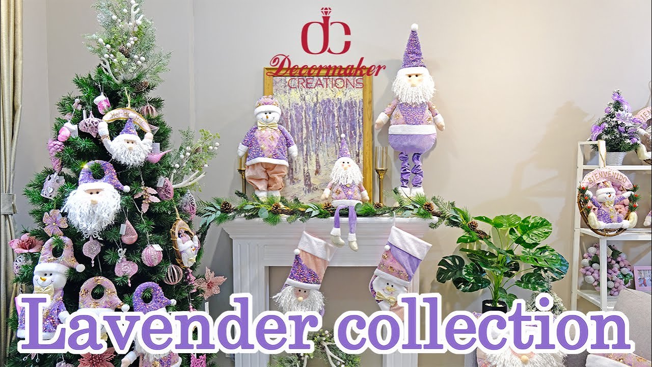 christmas design trends 2024 2024 Christmas decorating trend home decoration inspiration Lavender