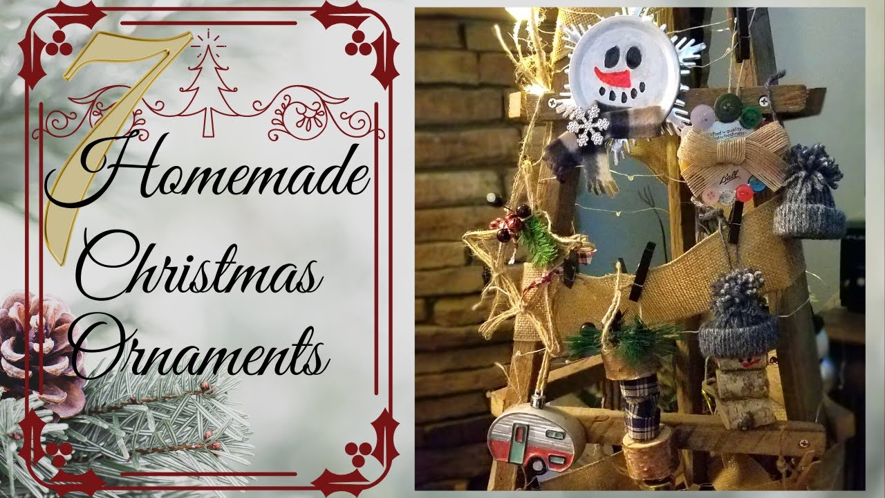 diy primitive christmas decor 7 DIY Primitive Christmas Ornaments Homemade YouTube