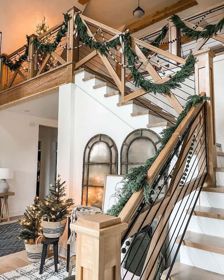 christmas decor modern farmhouse Modern Farmhouse Christmas Decor Home Tour Farmhousehub