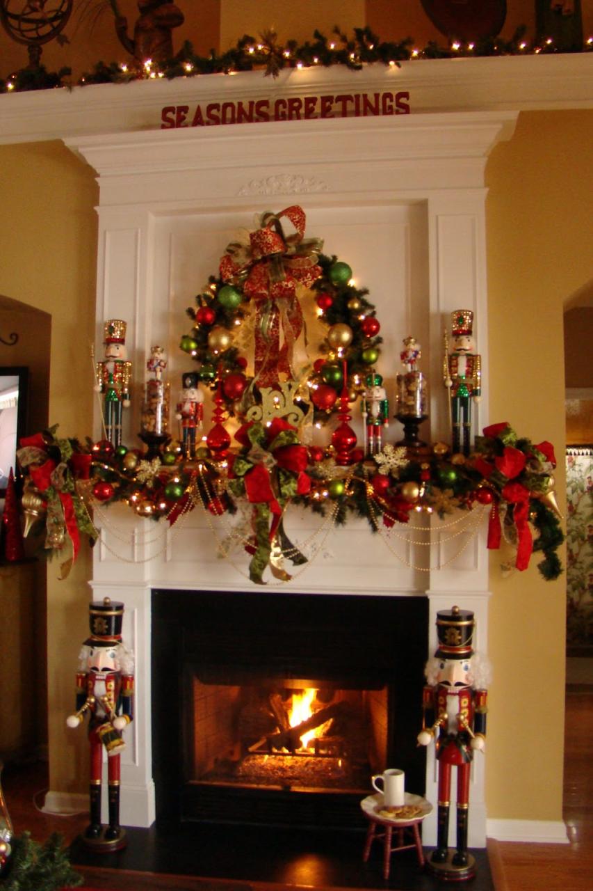 nutcracker christmas decor ideas Adventures in Decorating Nutcracker Mantel