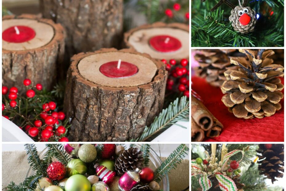 christmas decor from nature Natural Christmas Decor Ideas (aka Free Christmas Decorations!)