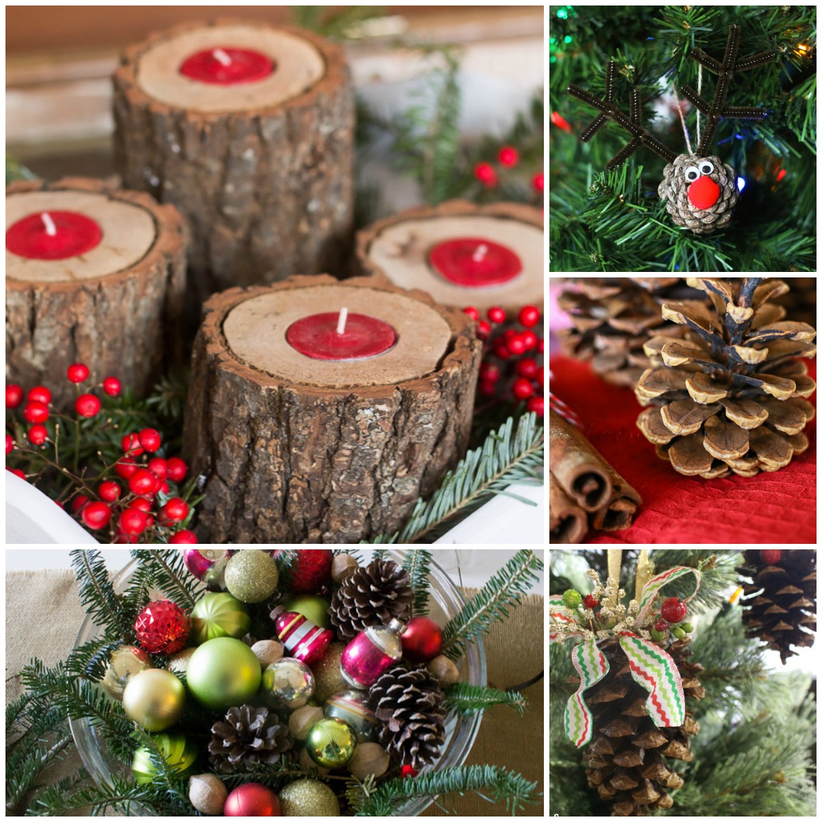 christmas decor from nature Natural Christmas Decor Ideas (aka Free Christmas Decorations!)