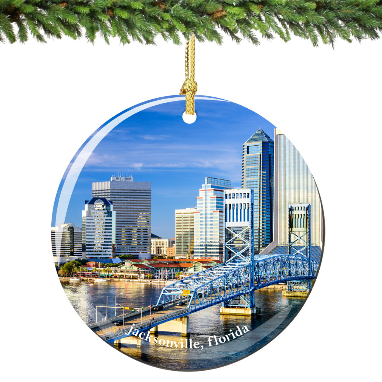 christmas decor jacksonville fl Jacksonville Florida Christmas Ornament Porcelain