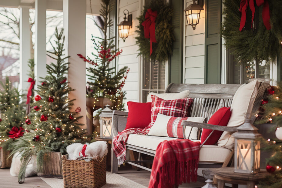 christmas decorating ideas for outdoor urns 25 Festive Outdoor Christmas Decorating Ideas