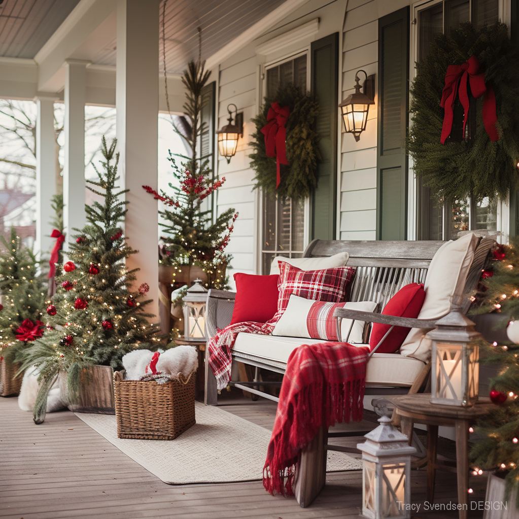 christmas decorating ideas for outdoor urns 25 Festive Outdoor Christmas Decorating Ideas