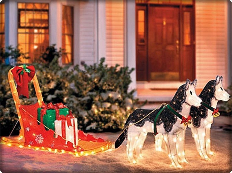 christmas decorations outdoor dog The Best Ideas for Outdoor Lighted Dog Christmas Decorations Home