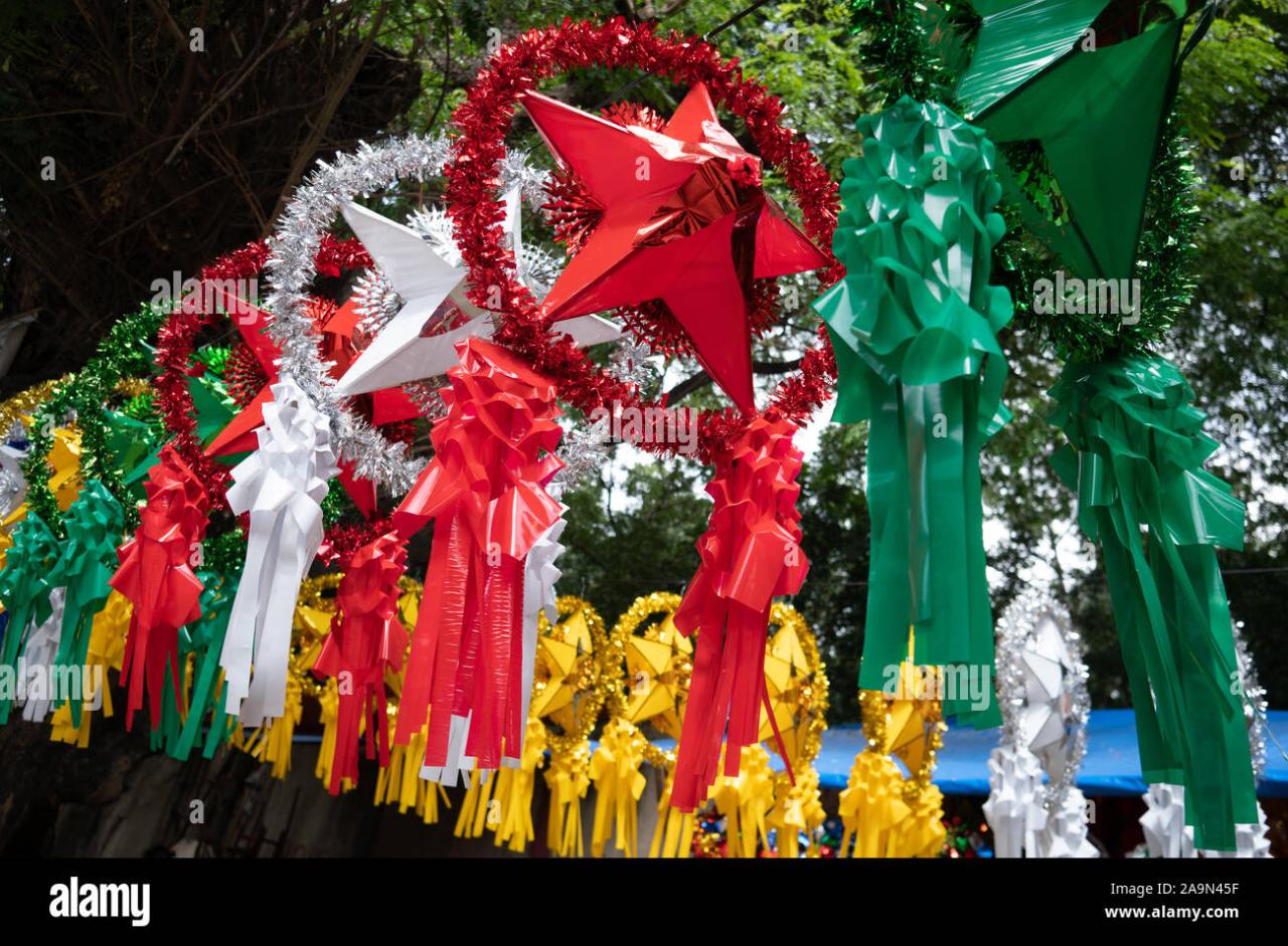 christmas decorations outdoor philippines Philippine Christmas decorations known as a Parol Stock Photo Alamy