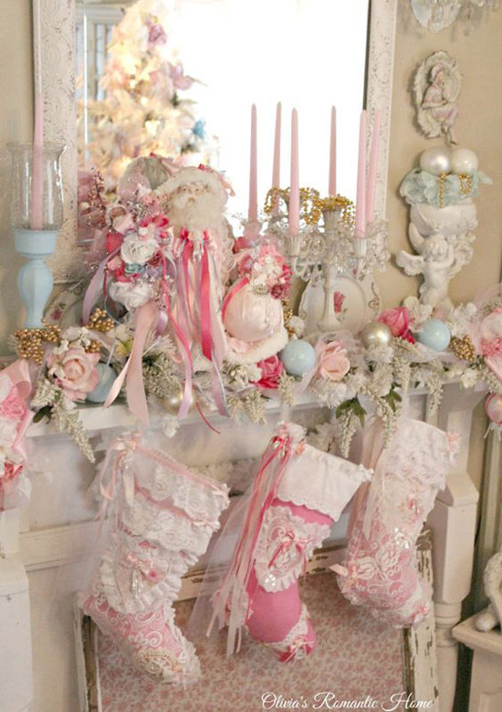 pink christmas home decor Pink Christmas Decorating Ideas All About Christmas