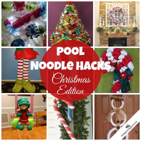 christmas decor using pool noodles Pool Noodle Hacks Christmas Edition Great Craft Ideas