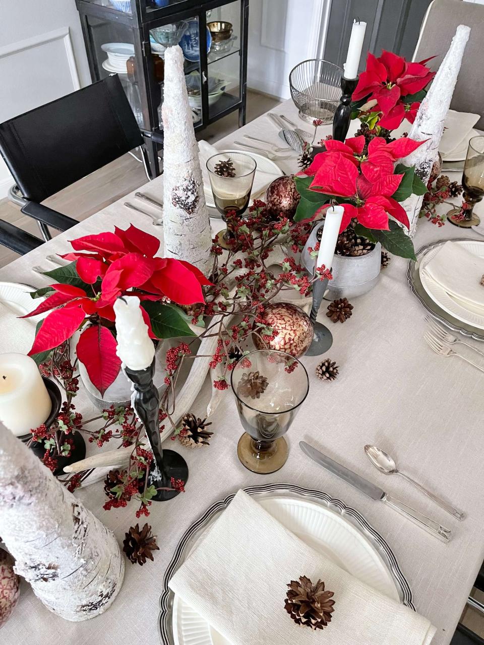 rustic christmas tabletop decor A Christmas Tabletop 3 ways — DESIGNED