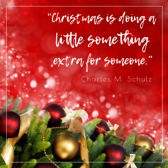 christmas decor quotes for instagram Red Christmas Quote Instagram Template PosterMyWall