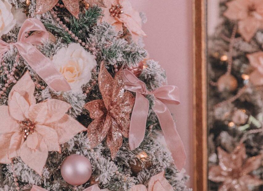 light pink christmas decor Pink Christmas Decor part 2 Keiko Lynn