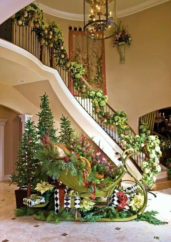 christmas decorations outdoor stairs Christmas Stair Decorations Beautiful Ideas To Spruce The Holiday