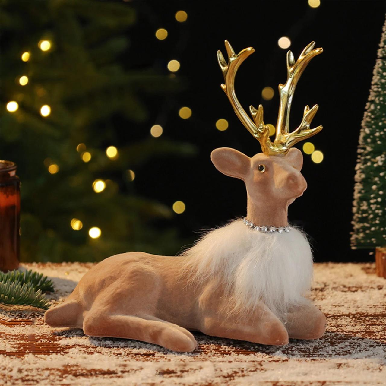 how to decor christmas table taicans Christmas Reindeer Decorations Christmas Reindeer Figurines