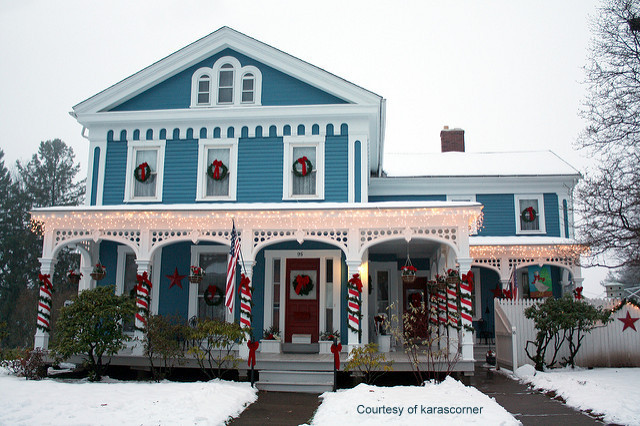 victorian christmas decorations outdoor Hang Outdoor Christmas Wreaths to Charm Your Home