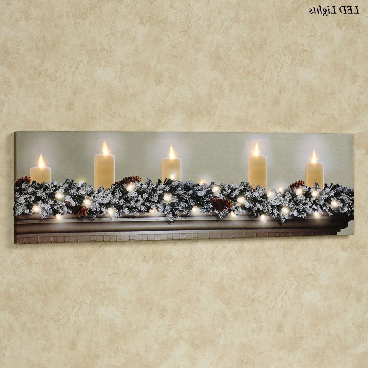 christmas wall decor with lights 2024 Popular Lighted Wall Art