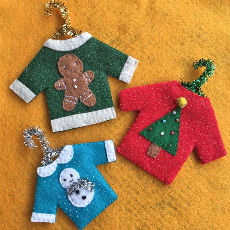 christmas jumper decoration ideas DIY Christmas Jumper Decorations Super Cute Kawaii!!