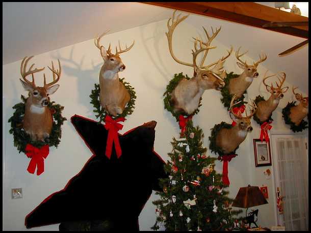 deer mount christmas decor Christmas Deer Mounts