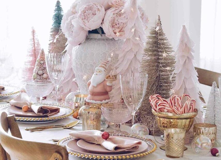 pink christmas tabletop decor The Best Pink Christmas Trees for the Pink Lovers The Pink Dream