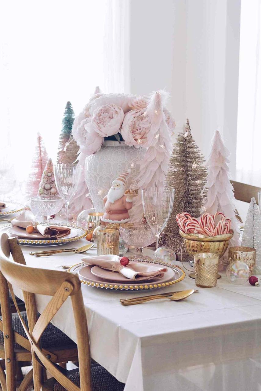 pink christmas tabletop decor The Best Pink Christmas Trees for the Pink Lovers The Pink Dream