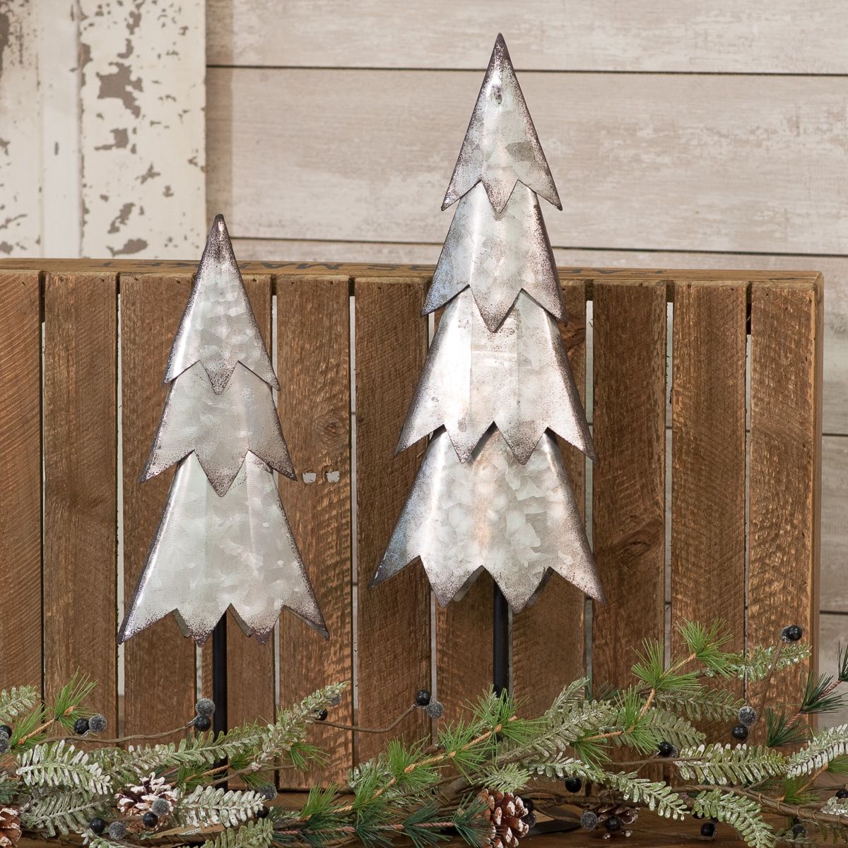 galvanized metal christmas decor Galvanized Tree Small Piper Classics