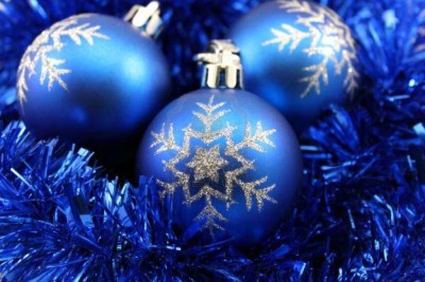 christmas tree decor ideas blue Elegant Blue Christmas Decor Ideas