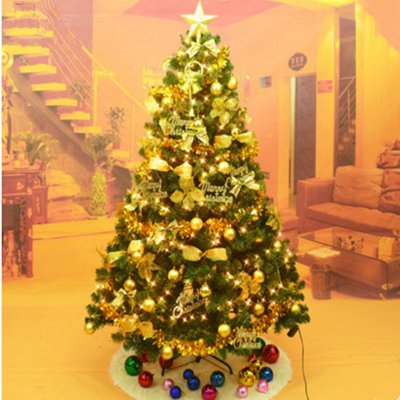 christmas tree decor packages 1.8m / 180cm Christmas tree decoration package encryption luminous