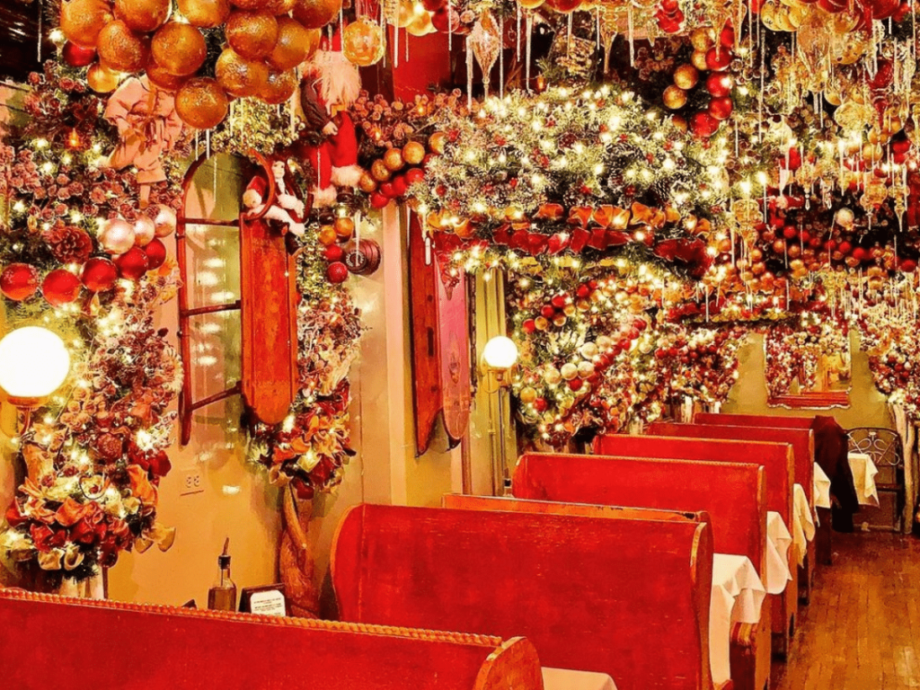 best christmas decor restaurants nyc Best ChristmasThemed Restaurants New York