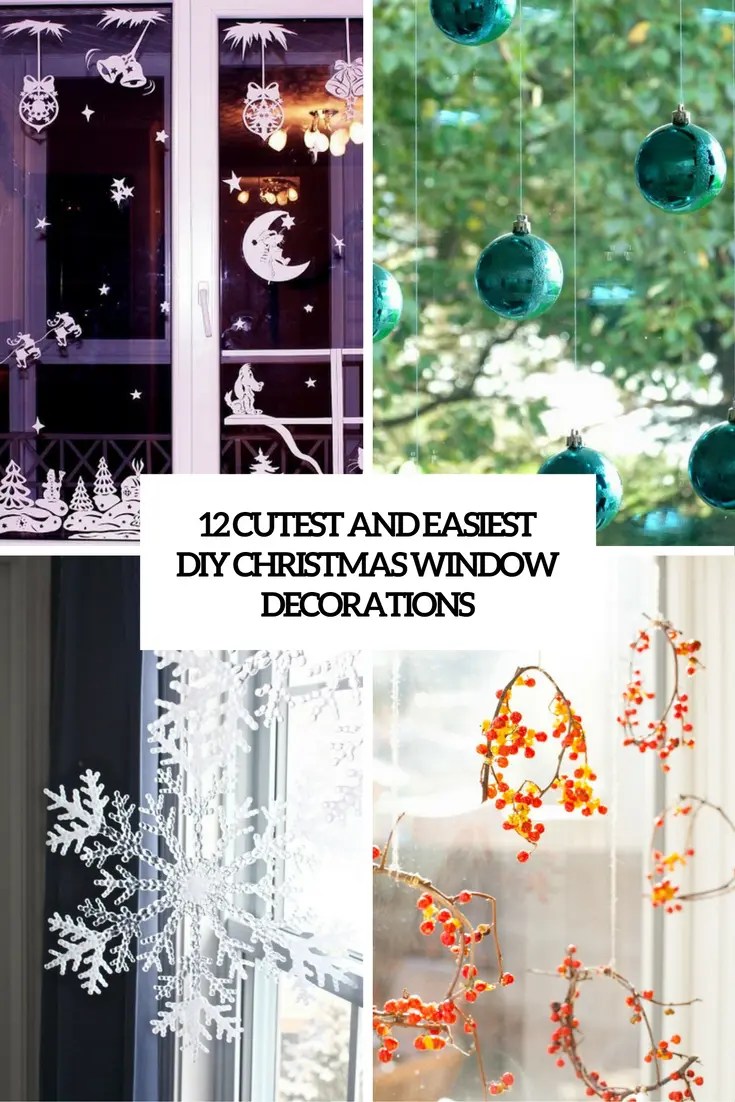 christmas window decor diy 12 Cutest And Easiest DIY Christmas Window Décorations Shelterness