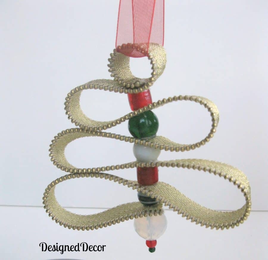 christmas ornament zip tie Zippered Christmas Tree Ornament! Designed Decor