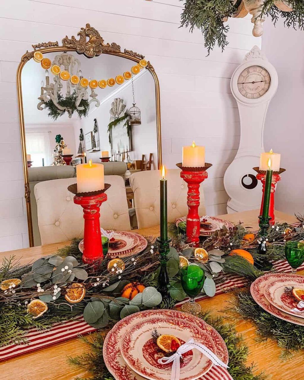 farmhouse table christmas decor 40 Farmhouse Christmas Table Décor Ideas to Deck Your Table With