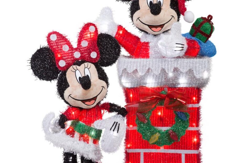 disney christmas outdoor decor Disney Minnie Mouse Outdoor Christmas Decorations at