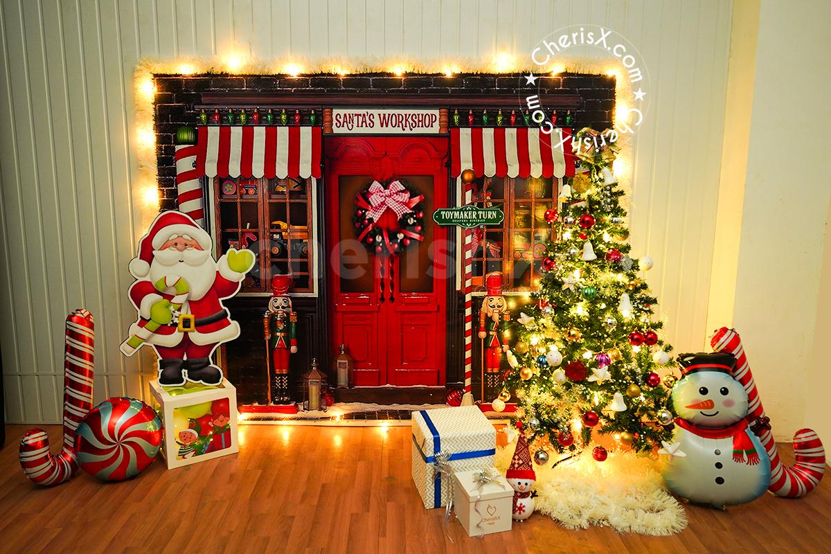 santa's workshop christmas decor Add a magical touch to your gathering with this Santa