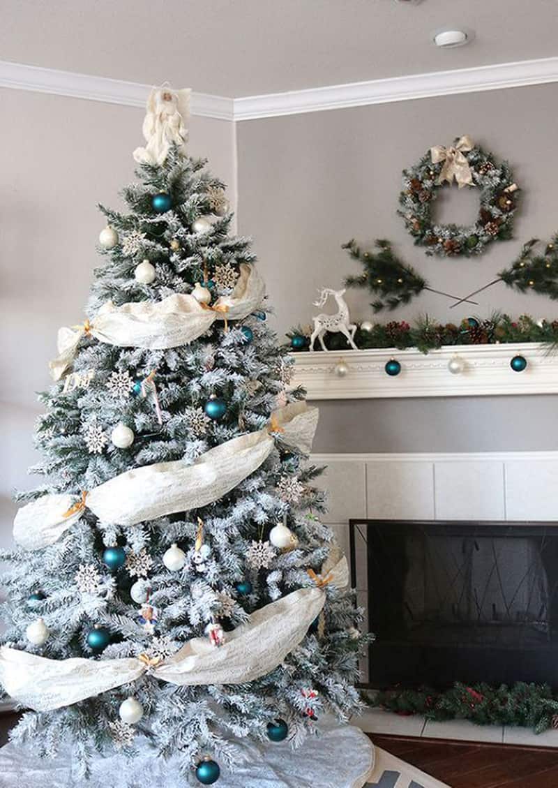 frosted forest christmas decor Beautiful Ideas to Deck up Your Frosted Christmas Tree