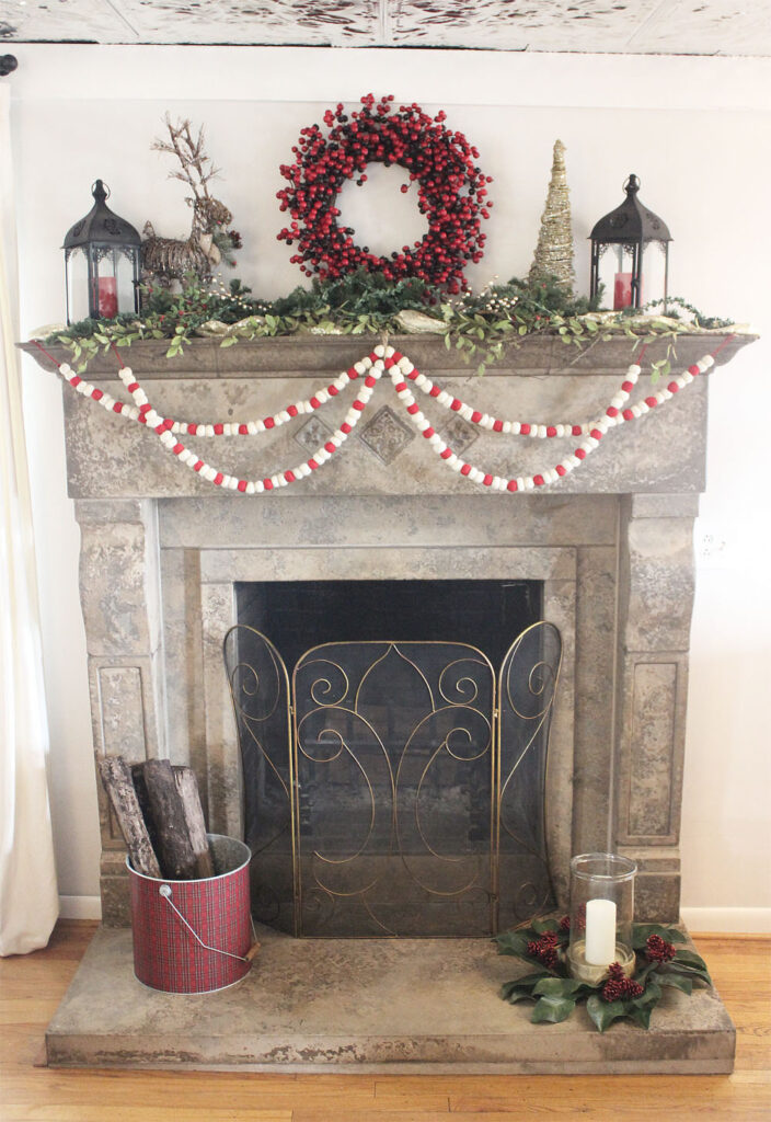 farmhouse christmas mantel decor ideas 55 Farmhouse Christmas Mantel Decorating Ideas for the Holidays