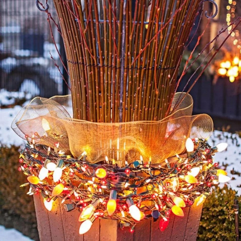 christmas decoration ideas to make at home 50 Trendy and Beautiful DIY Christmas Lights Decoration Ideas in 2021