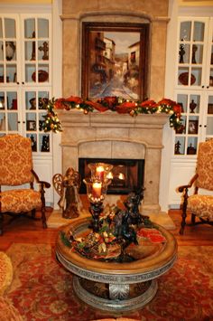 old world christmas decor tuscan christmas decorating ideas Decoration pictures, Tuscan