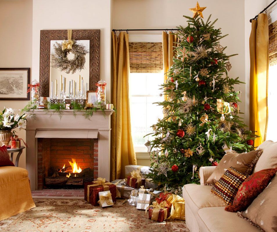 christmas decor ideas for living room 20+ Living Room Christmas Decorations